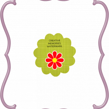 My Spring Frame Fancy Portrait - PURPLE