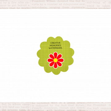 My Spring Frame Rectangle - CREAM TEXT