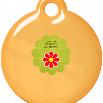 Taste Of Spring Tag Circle - YELLOW ORANGE