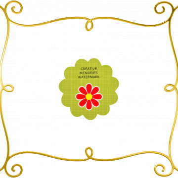 Achievement Frame Gold Swirl Landscape