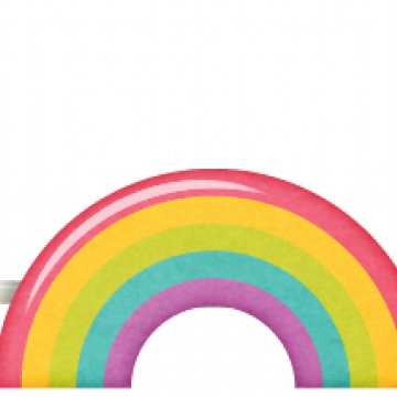 Coloured Rainbows Banner