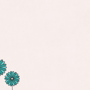 Blue Flowers On Pink