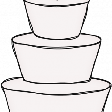 Black Heart White Cake