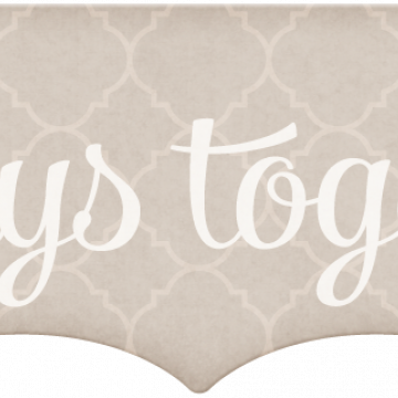 Wedding Story Brown Word Art Always Together