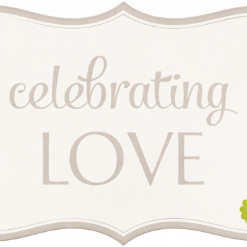 Wedding Story Brown Word Art Celebrating Love