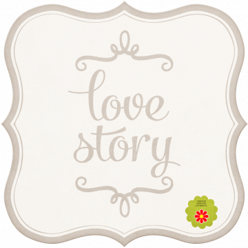 Wedding Story Brown Word Art Love Story