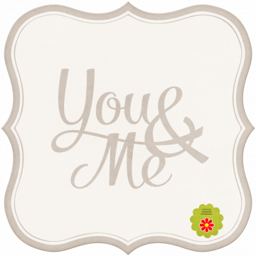 Wedding Story Brown Word Art You And Me