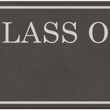 My Grad Class Of Ticket. Black