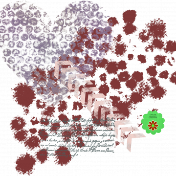 Heart Red Paint Splatter