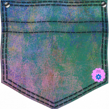 Painted Denim Pocket