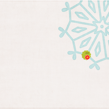 Blue Snowflake White Page (1)