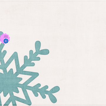 Blue Snowflake Winter Page
