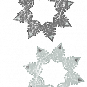 Grey Snowflake Banner