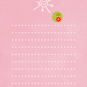 Pink Snowflake Page