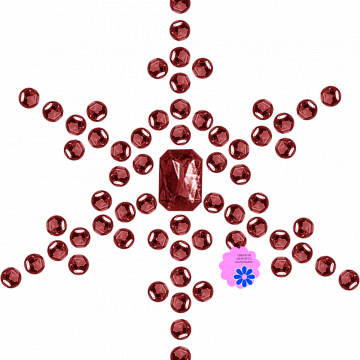 Red Bead Snowflakes