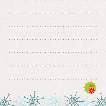 Silver Blue Snowflake Bottom