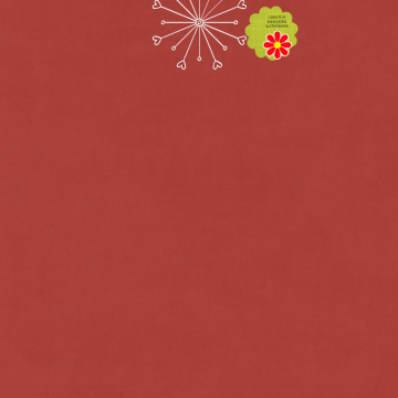 Snowflake On Red Page