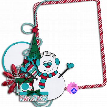 Snowman Christmas. Red