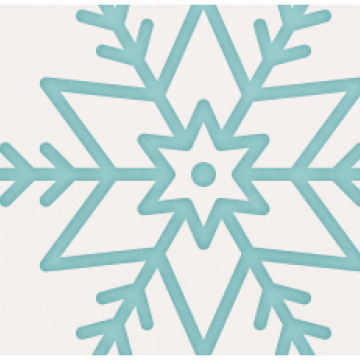Winter Snowflake Blue