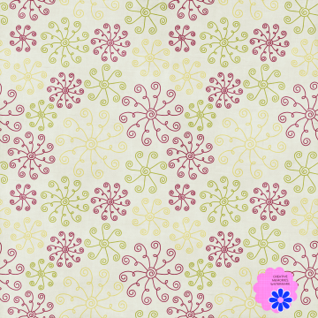 Red Green Snow Swirls