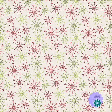 Red Green Snowflakes