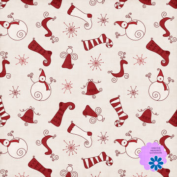 Stockings Snowman Wallpaper