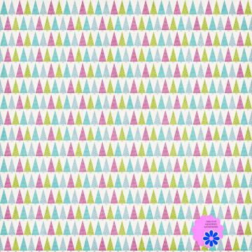 Colourful Christmas Trees