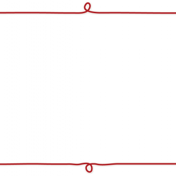 Candy Cane Christmas Frame Doodle Red
