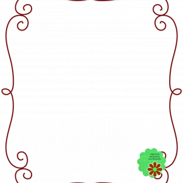Candy Cane Christmas Frame Fancy Red