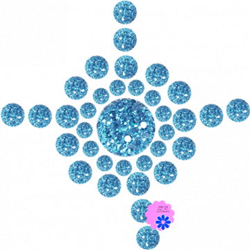 Christmas Blue Beads