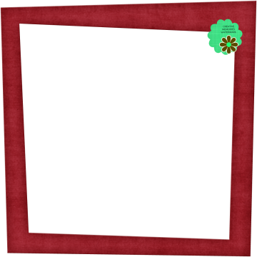 Christmas Whimsy Frame Uneven Red
