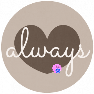 Everyday Love Word And Bits Heart Circle. Gray