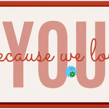 Everyday Love Word Art Because We Love You