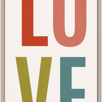 Everyday Love Word Art LOVE