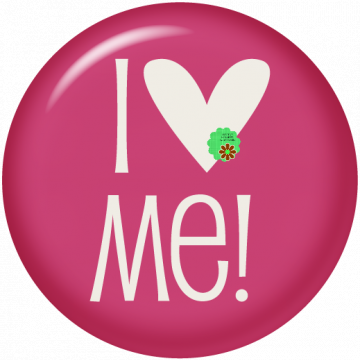 Fit And Free. I Heart Me. Pink Circle