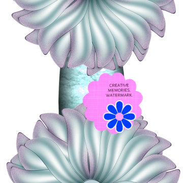 Blue Flower Lace Decor