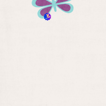 Blue Purple Butterfly Top