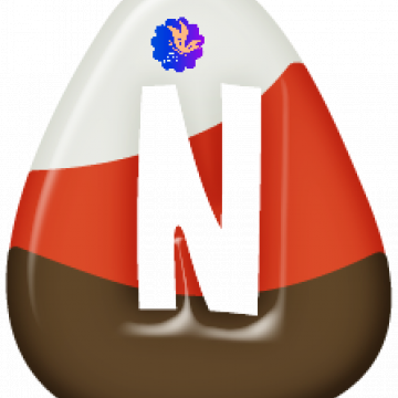 Capital N Candy Corn