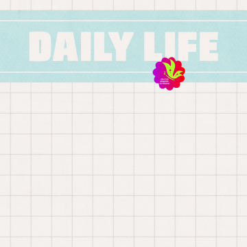 Daily Life. Blue Topped Grid