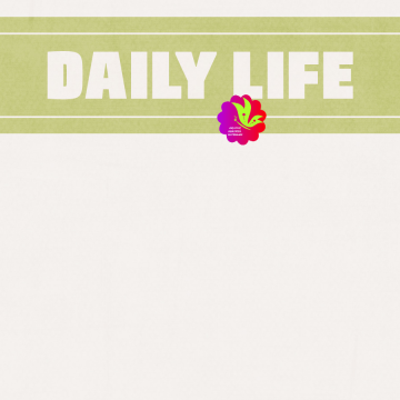 Daily Life. Green Top. Blank