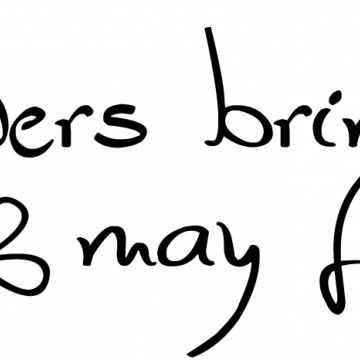 Word Art. Wednesday April Showers Bring May Flowers