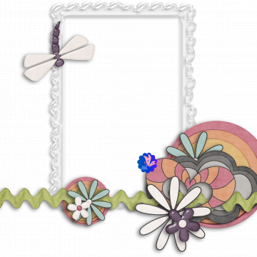 Dragon Fly Flower Heart