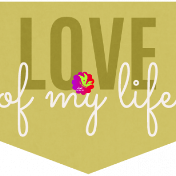 Everyday Love. Word And Bits Flag. Love