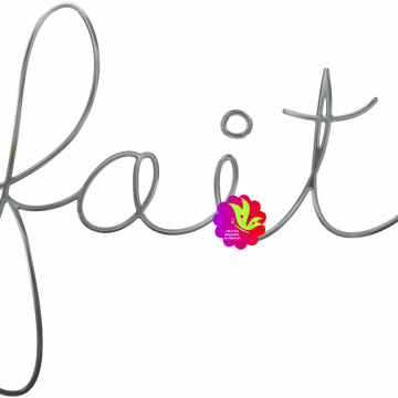 Faith Word. Dark Cursive