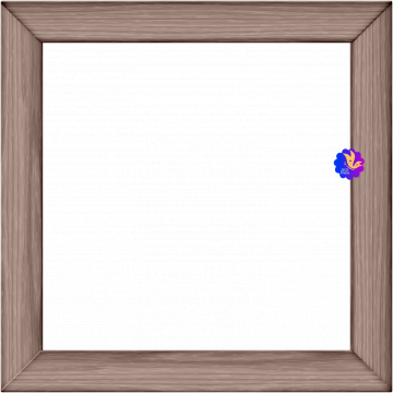 Farmyard Fun Frame. Square Brown
