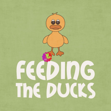 Feeding The Ducks. Green