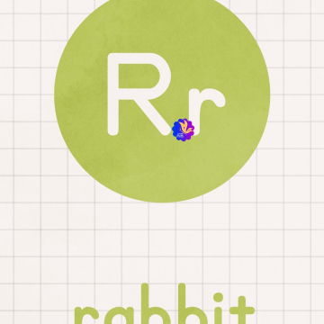 Green R For Rabbit