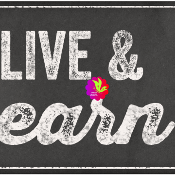 Halls Of Learning Word Art. Live And Learn