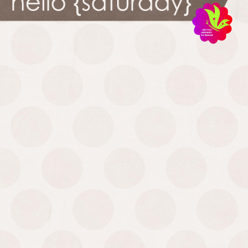 Hello Saturday. White Dots