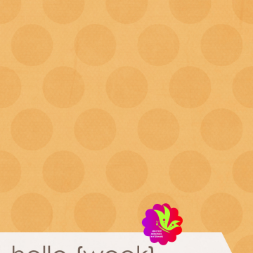 Hello Week. Yellow Dots